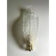 Luxury Italian Murano Glass Leaf Wall Lights – Venetian White, Pair