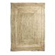 Jute carpet 120x170 cm white outline