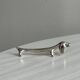 6 white stainless steel metal dachshund dog knife holders