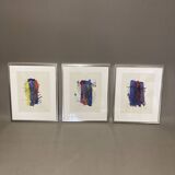 Set of three compositions signed design "peder meinert".