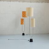 Pair (2x) of Diapason floor lamps for Arlus Paris France 1950 1960