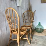 Pair of rattan chairs