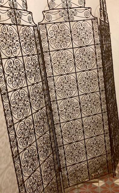 Wrought iron screen
