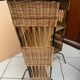 Vintage rattan and metal bar, 60s