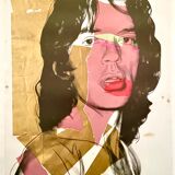 Impression Offset Mick Jagger, Mumok, c 2020, signé dans la planche