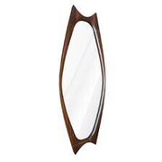 Rosewood mirror Sandholdt for Jansen, Danish, 1960s