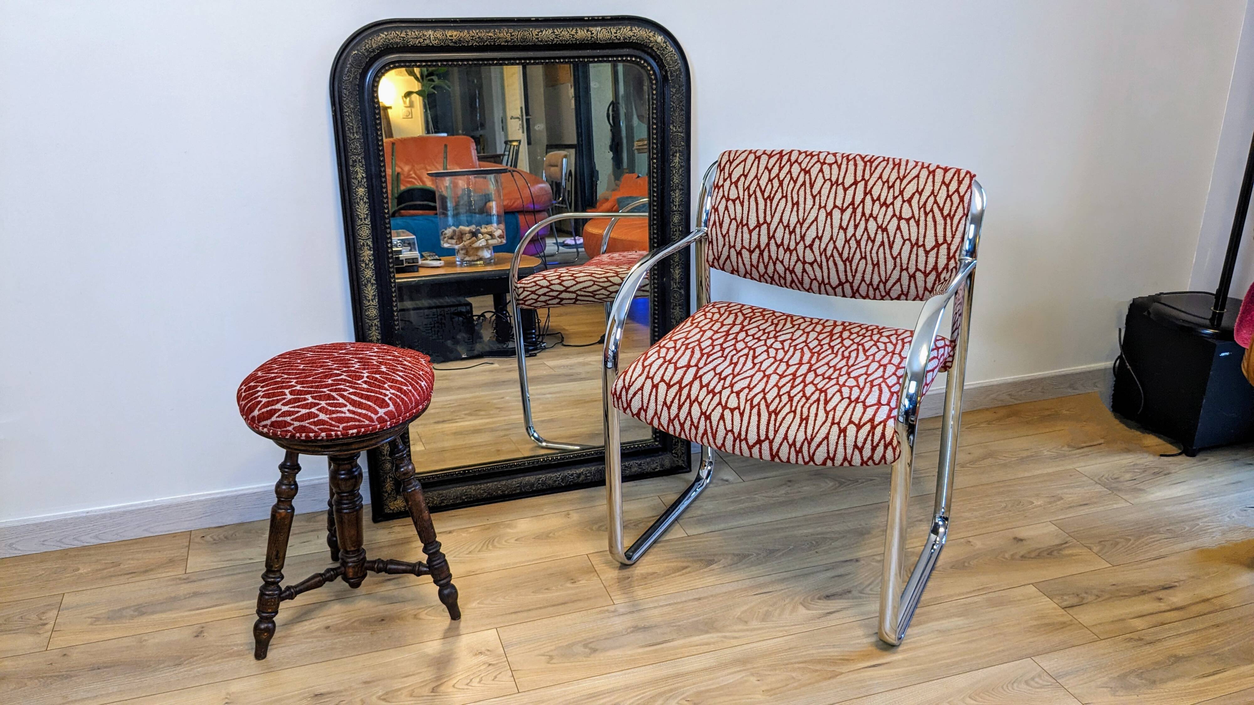 Tabouret de piano Napoléon III