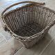 Antique wicker bike basket