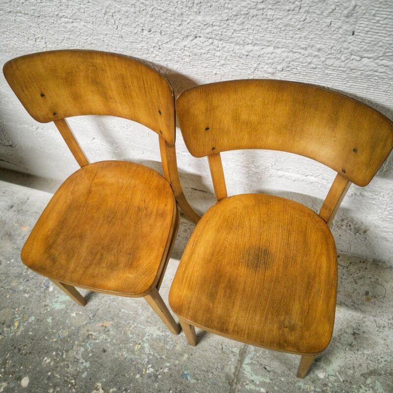 Pair of Thonet bistro chairs