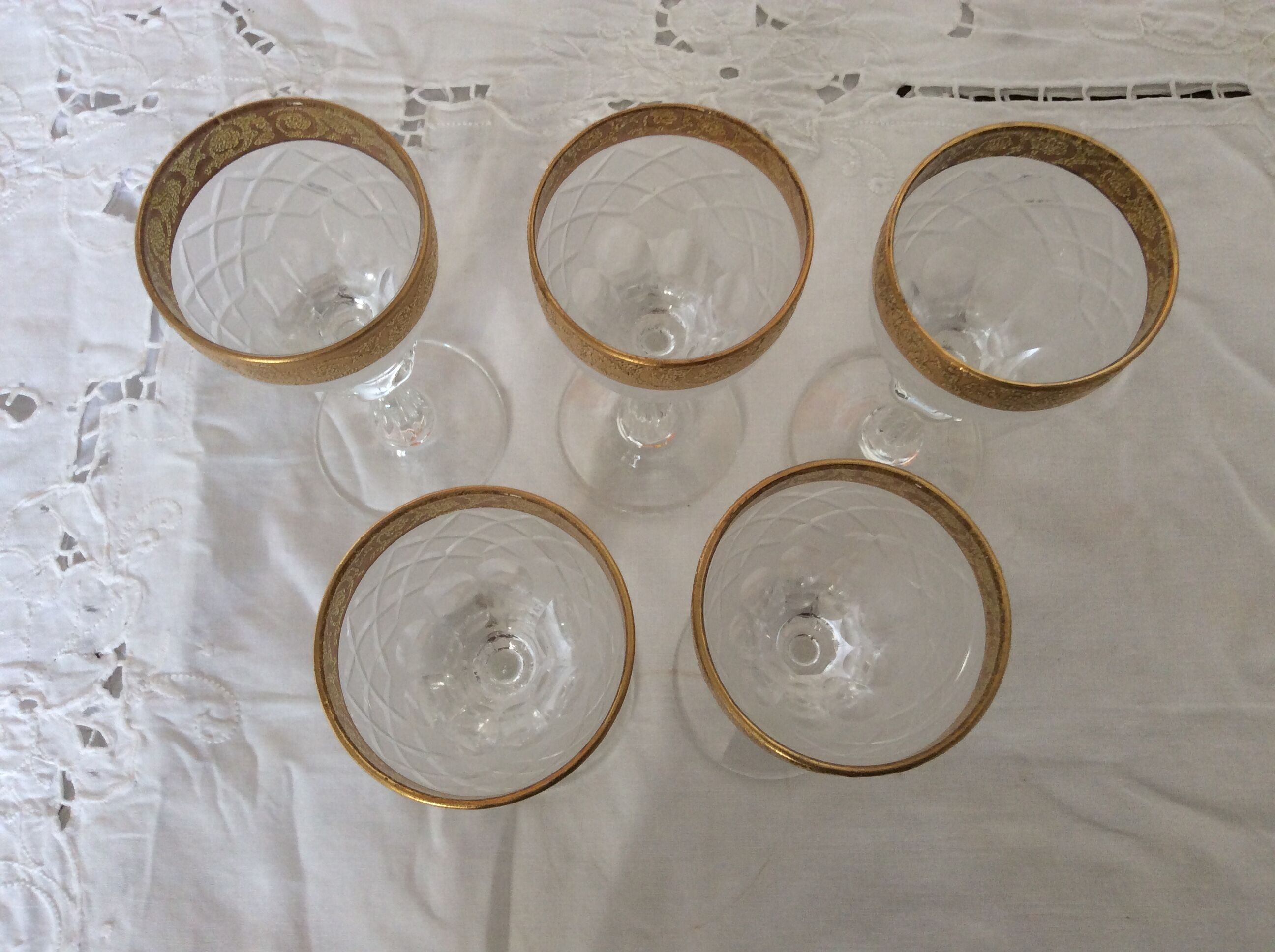 Set of 6 Crystal glasses