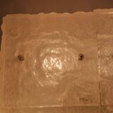 1960s Kalmar Franken Ceiling Lamp Ice Glass Design
