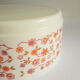 Salad bowl opaline arcopal scania vintage flowers 70s