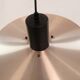 Vintage Danish Pendant Lamp – Champagne Aluminium & Black – Scandinavian