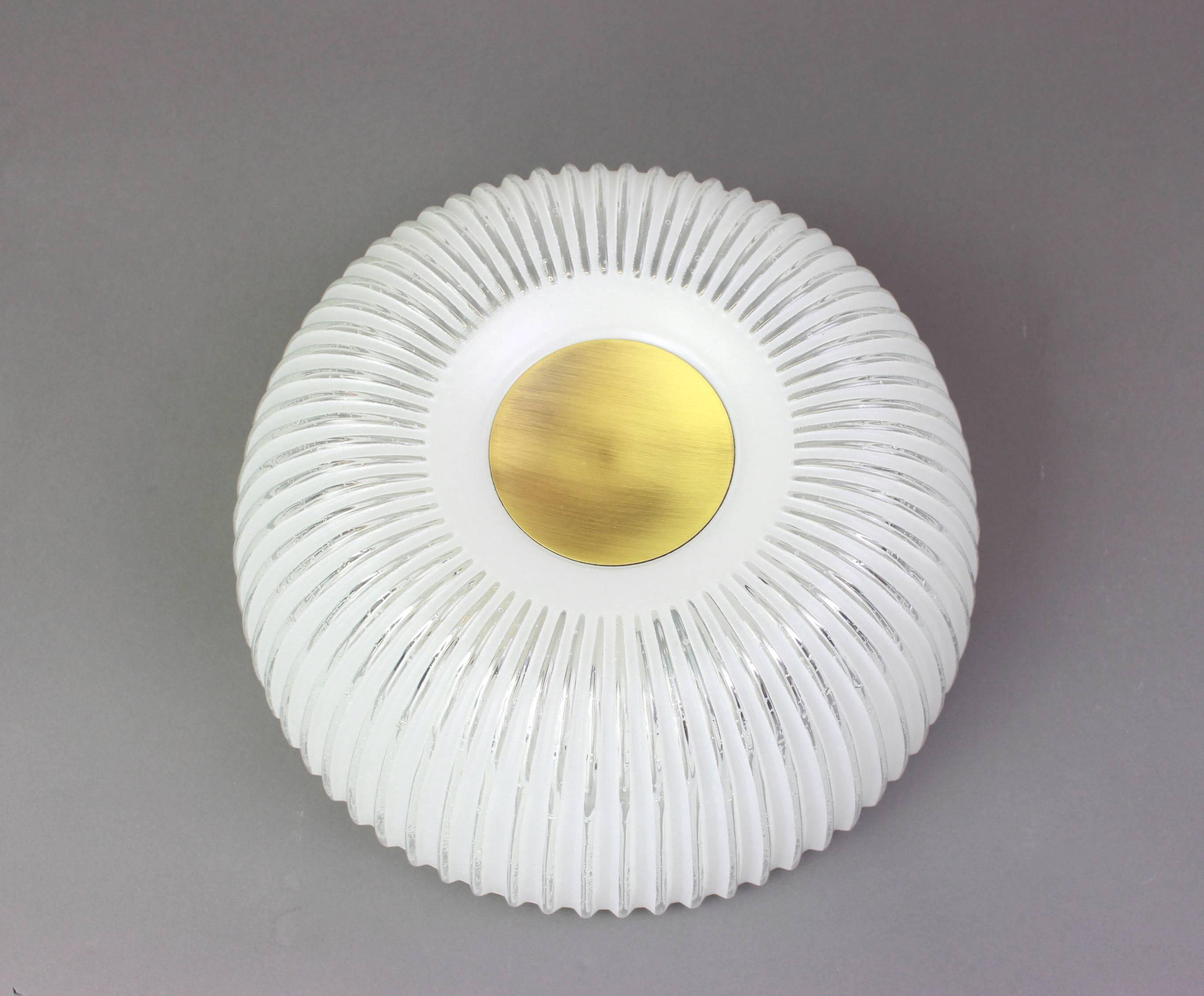 Large Murano Glass Wall Light or Ceiling Fixture by Limburg, Germany, 1960s