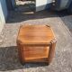 Art Deco coffee table in solid walnut