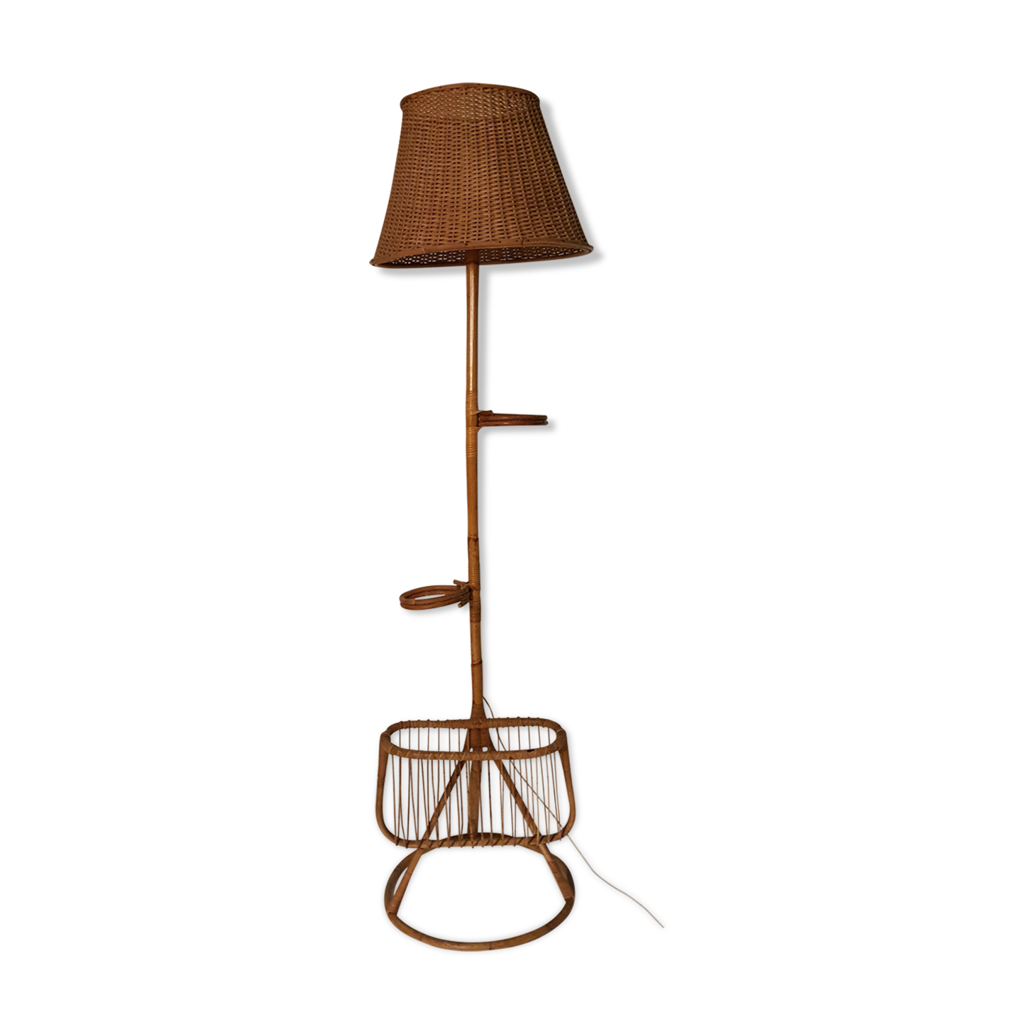 Rattan lamppost period 1960