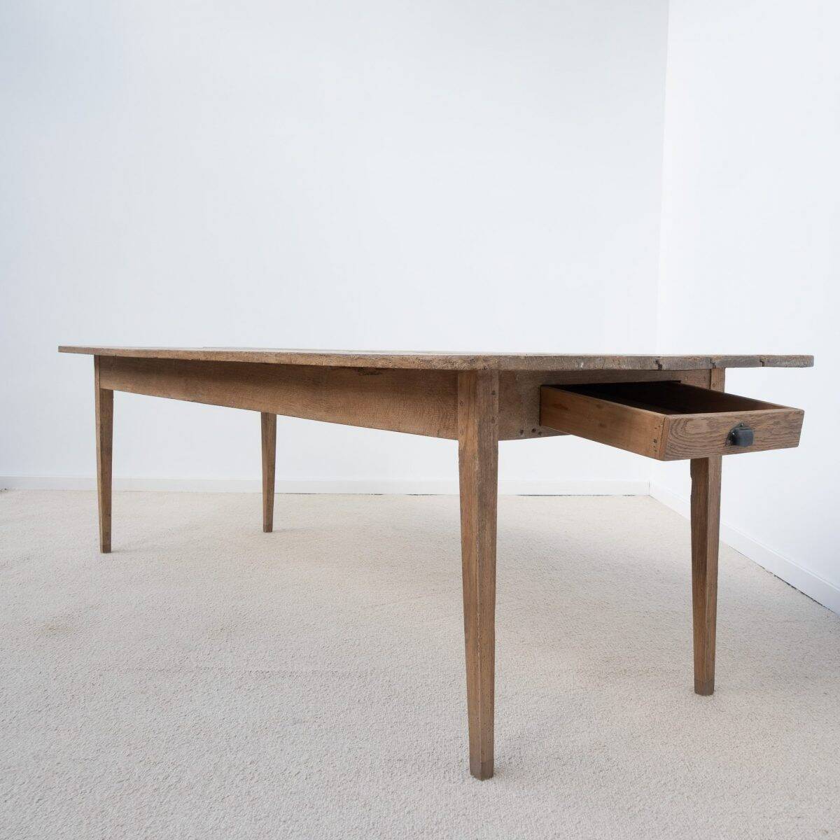 Antique oak farmhouse table – 19th century
