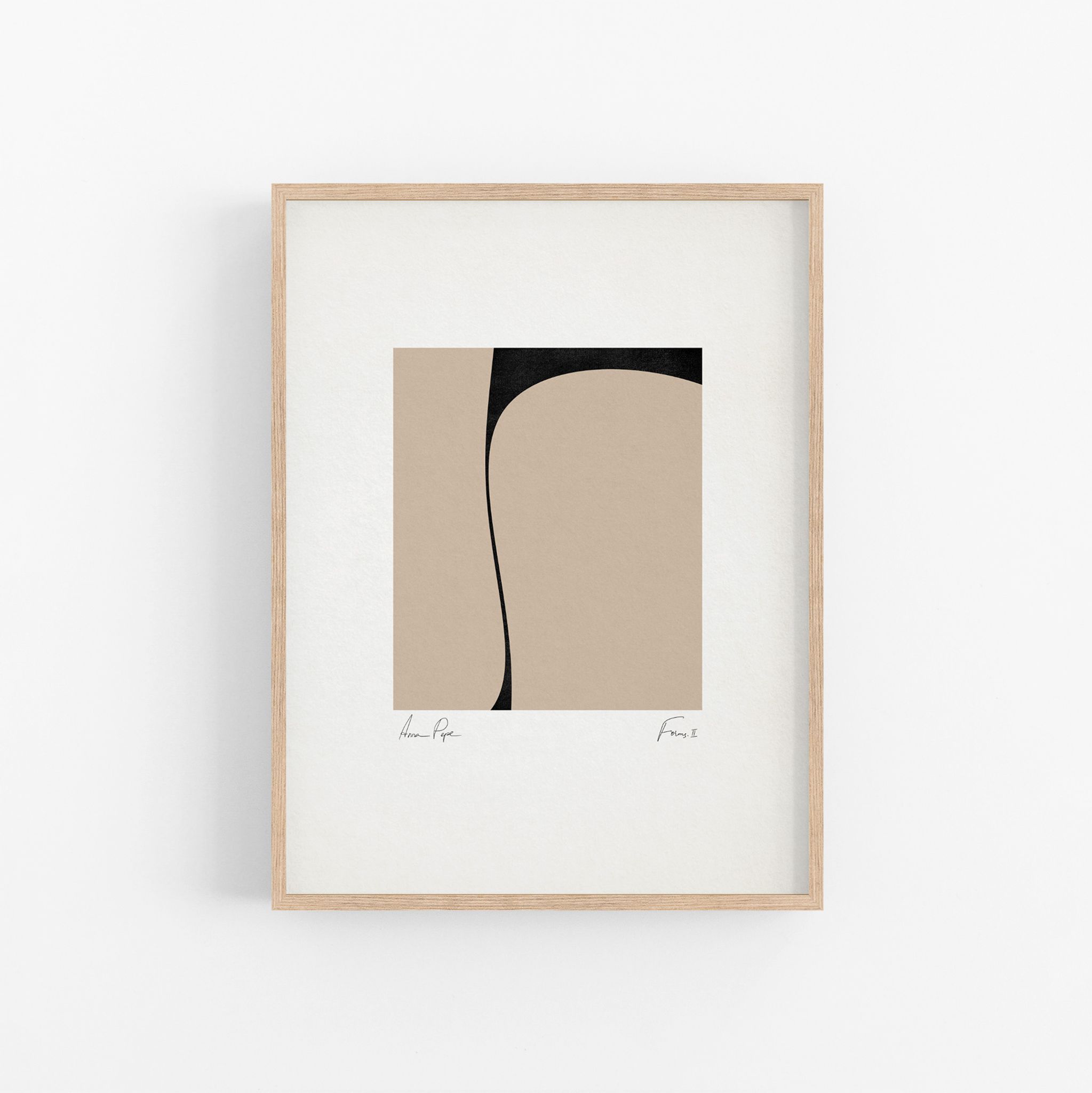 Ensemble encadré de 3 impressions giclées abstraites, format A3