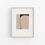 Framed set of 3 abstract giclee prints, A3
