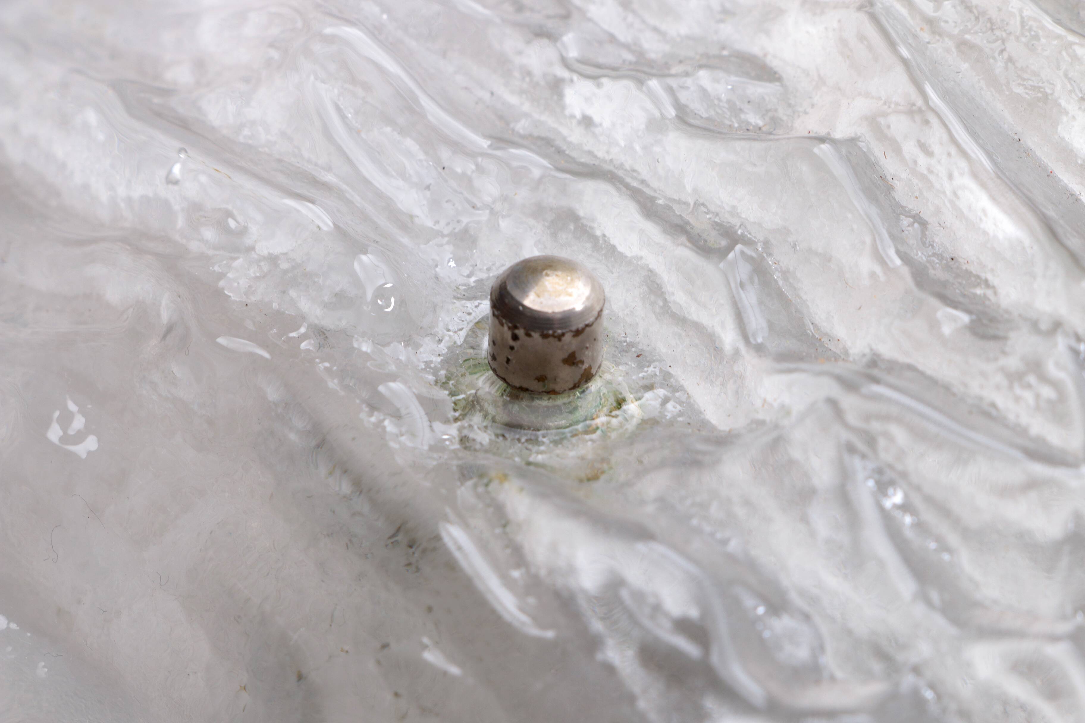 Wall lamp of frosted glass, 1960 Germany