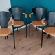 Set of 4 Postmodern Dining Chairs, 1980's.