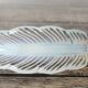 Opalescent glass leaf knife holder