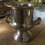 Silver metal champagne bucket