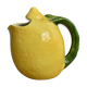 Pichet citron vintage barbotine