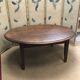 Oval coffee table in vintage oak year 40/50