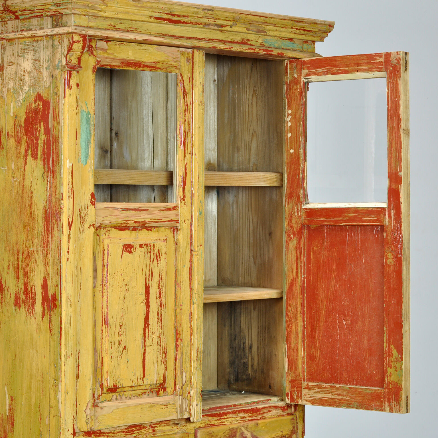 Antique Pine Cabinet From Moldova, Circa 1880