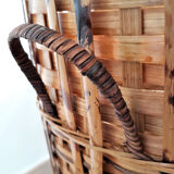 Large wicker basket / high rattan - Rattan pan / wicker XXL