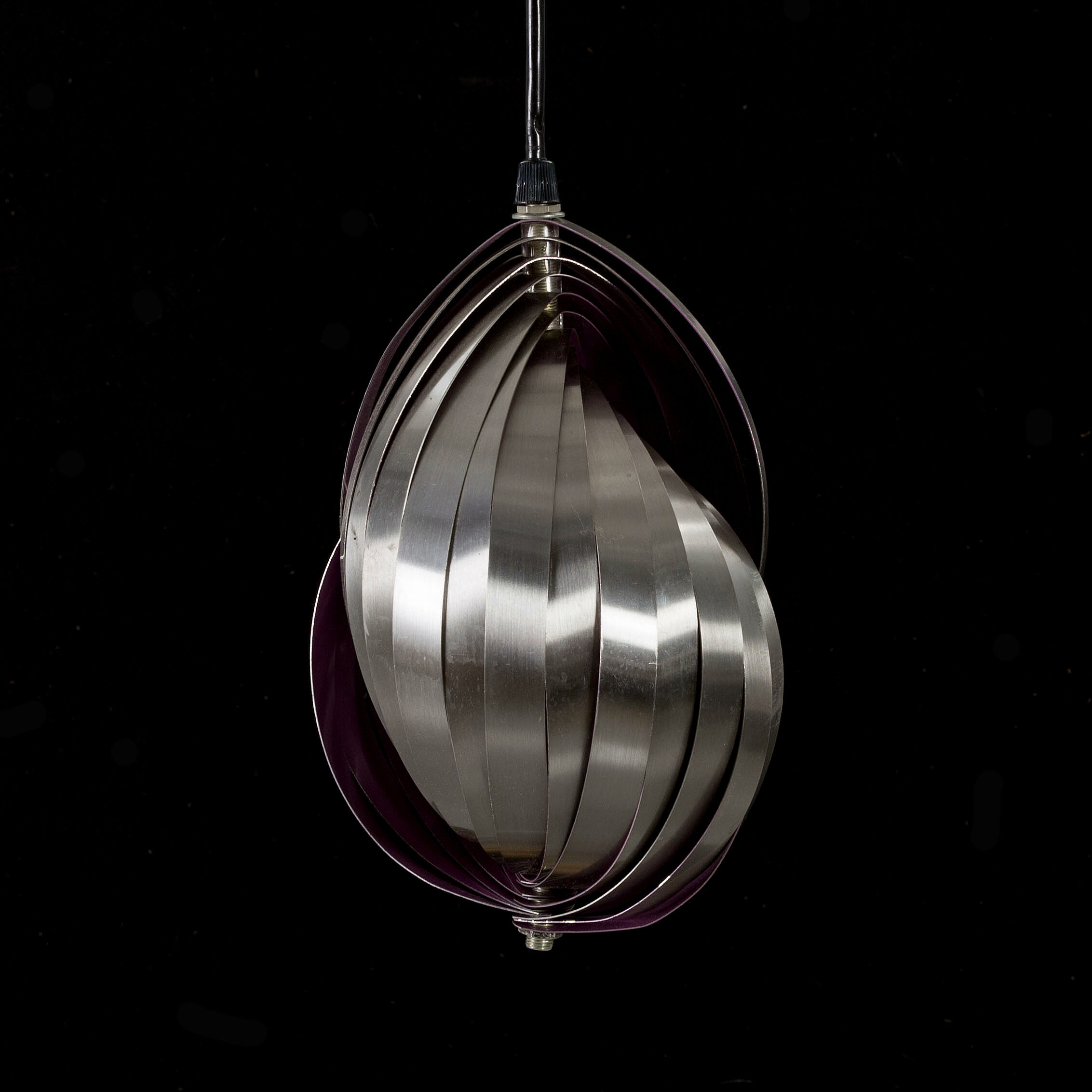 Spiral conche pendant lamp by Henri Mathieu