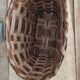 Basket or bag to put or hang leather, rope, brass and rattan