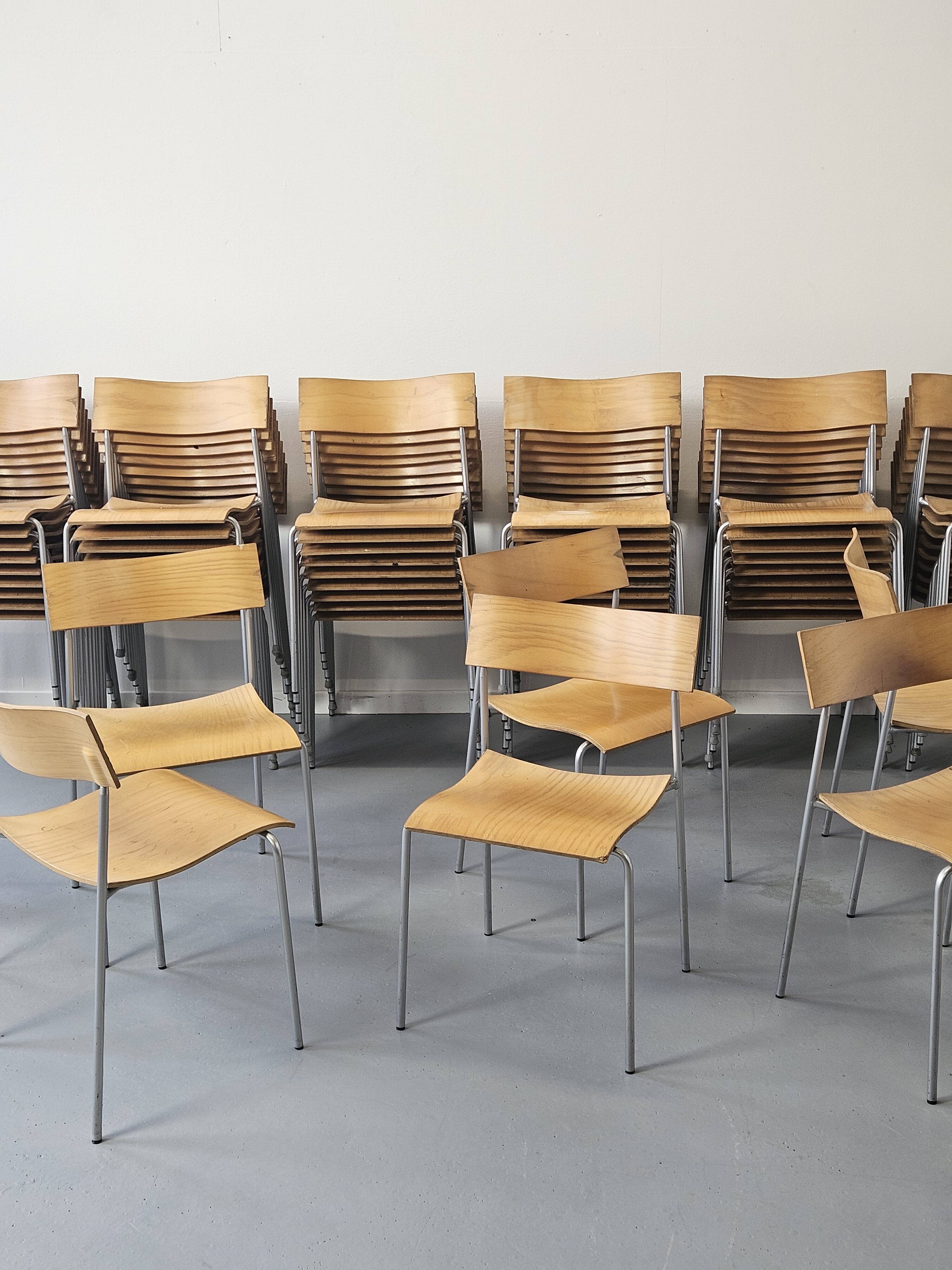 50 Campus chairs by Johannes Foersom, Sweden 1990s