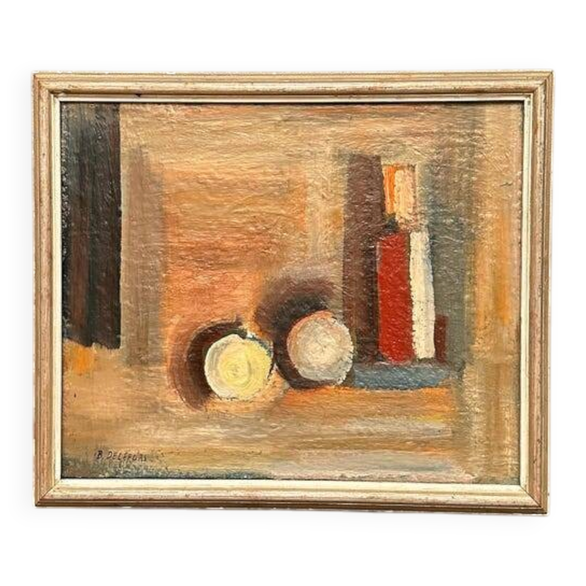 Original Swedish Oil on Canvas – “Still Life” by Bengt Delefors – Signed – Vintage & Framed