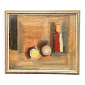 Huile sur toile originale – « Nature morte » par Bengt Delefors – Signée – Vintage et encadrée