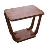 Art deco side table oak from the 50s