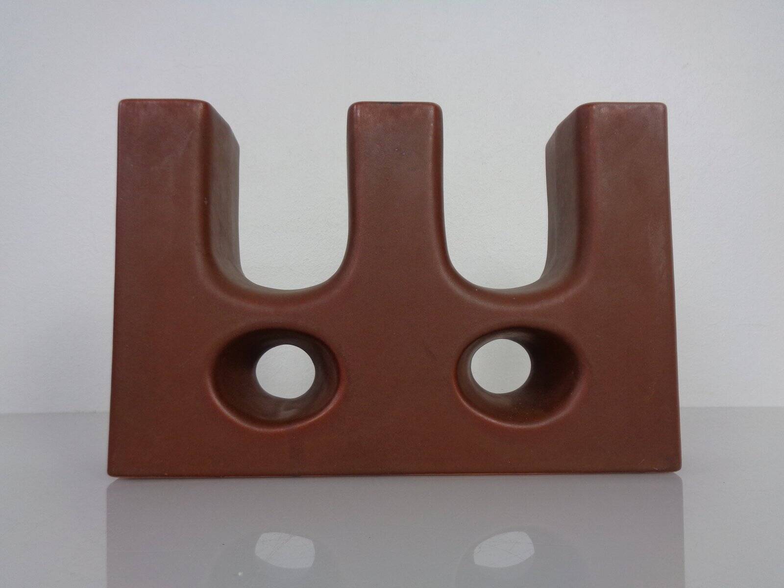 Dutch studio ceramic vase by Marius & Hugo Van Woerden for Vest Keramiek, 1970s