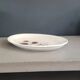Ceramic serving dish with thistle pattern Sarreguemines