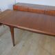 Dining table in rectangular teak extendable Scandinavian design