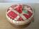 Large earthenware dish, slipware finish, Sarreguemines, France.