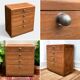 Commode vintage bois brut massif 1950
