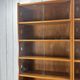 Pair of large vintage wooden display cabinets – 1960s/70s