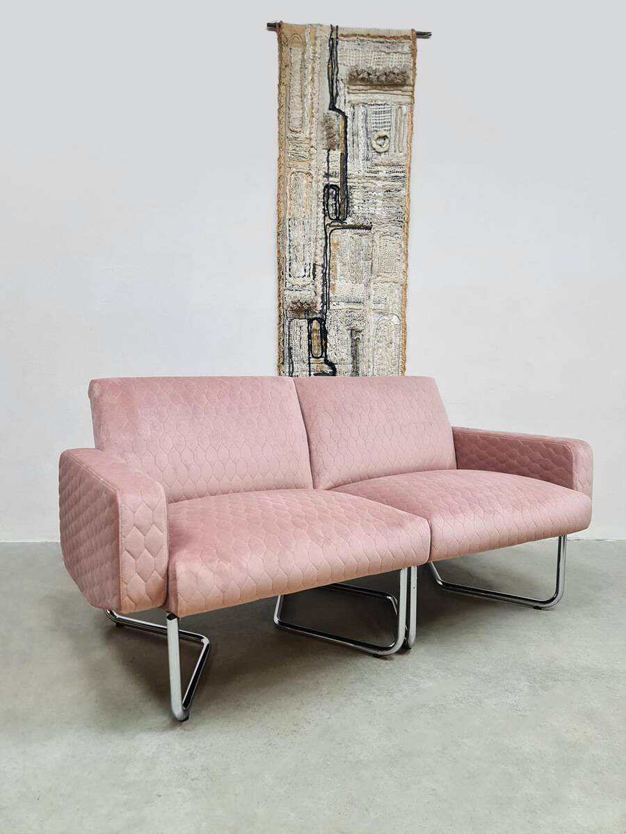 Vintage modular sofa lounge chair 'Nude tone'