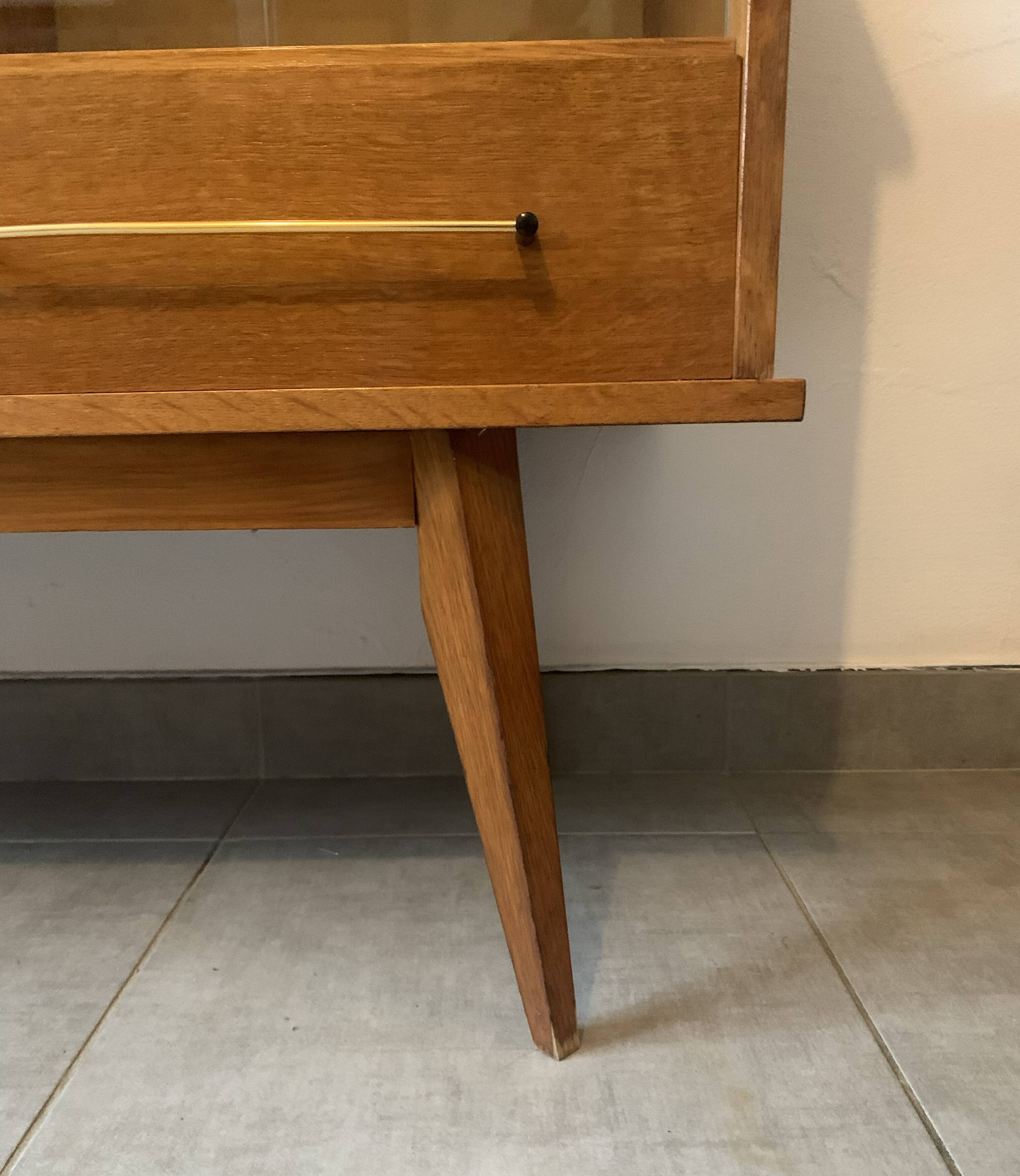 Vintage 1960s oak sideboard