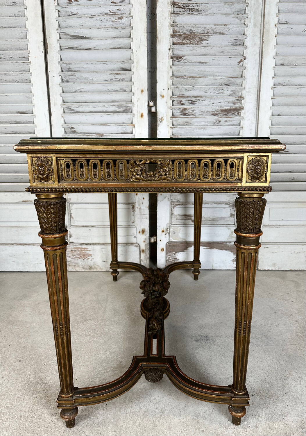 Golden Louis XVI style table