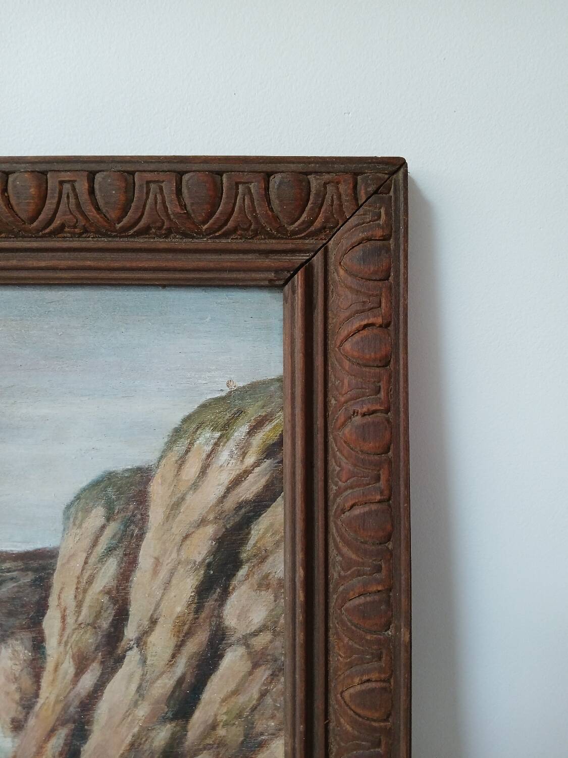 Painting on wood "seaside"