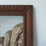 Painting on wood "seaside"