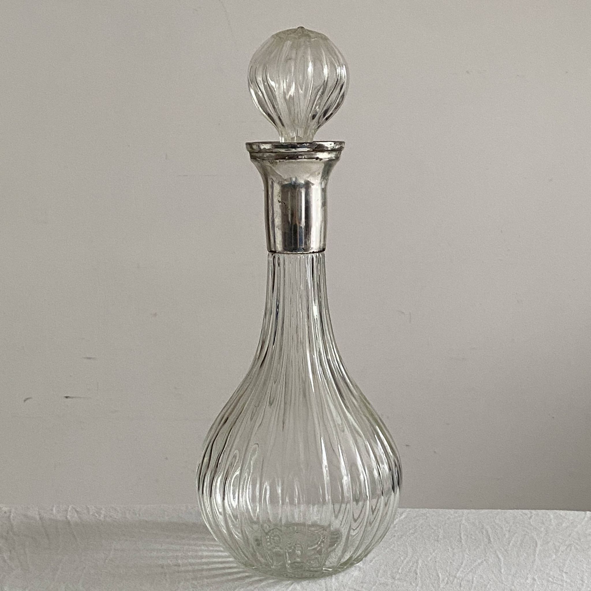 Vintage 1970s crystal decanter