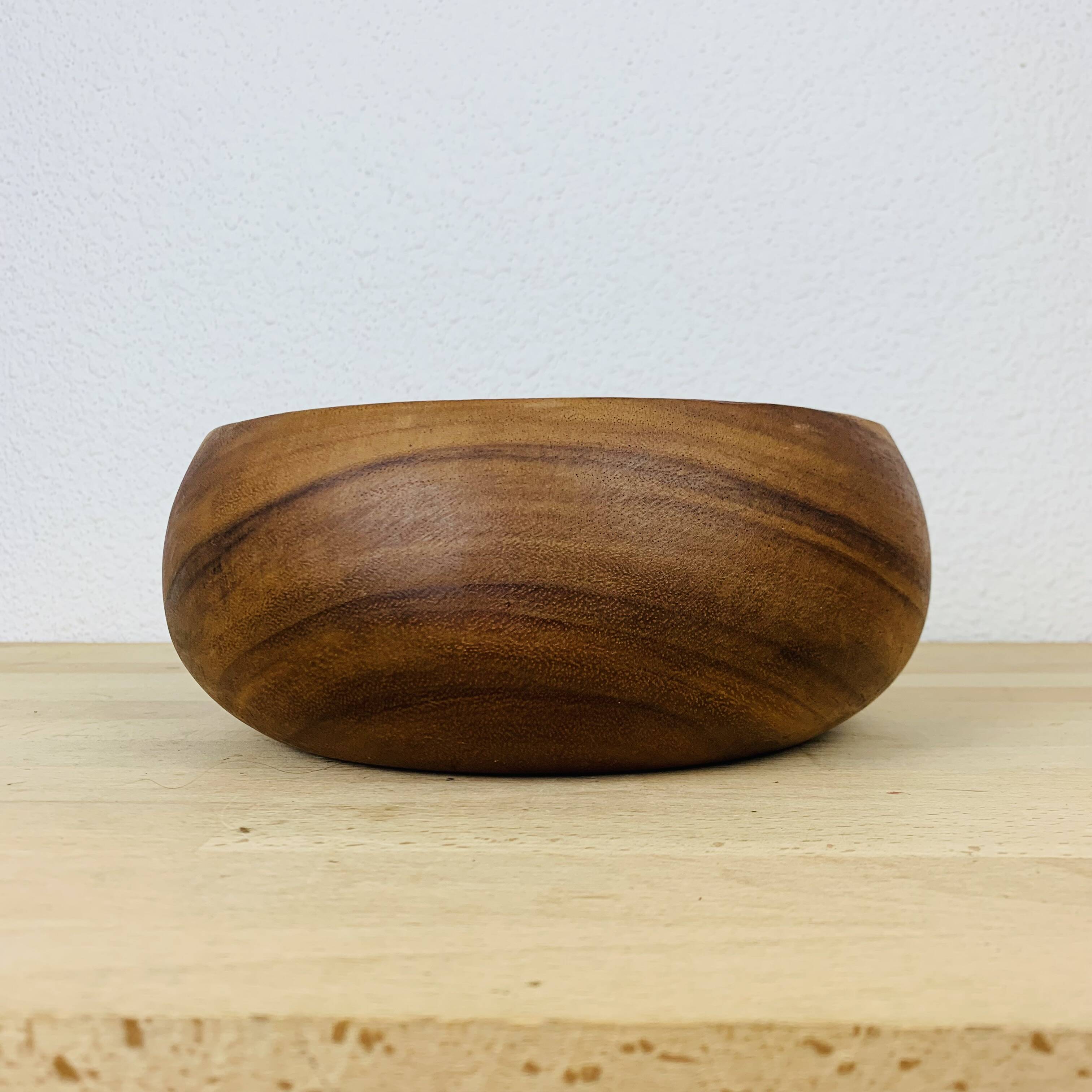 Scandinavian teak cup empty pocket 60s